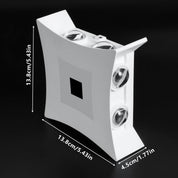 12W LED Wall Lamp – Modern Aluminium Wall Sconce, IP65 Waterproof Outdoor/Indoor Wall Lights 3000K Warm White for Home & Garden