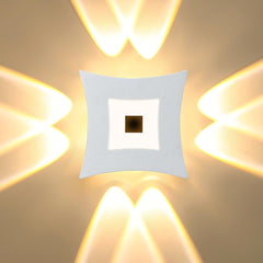 12W LED Wall Lamp – Modern Aluminium Wall Sconce, IP65 Waterproof Outdoor/Indoor Wall Lights 3000K Warm White for Home & Garden