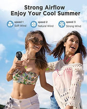 Mini Handheld Fan 3000mAh USB Rechargeable Portable Fan