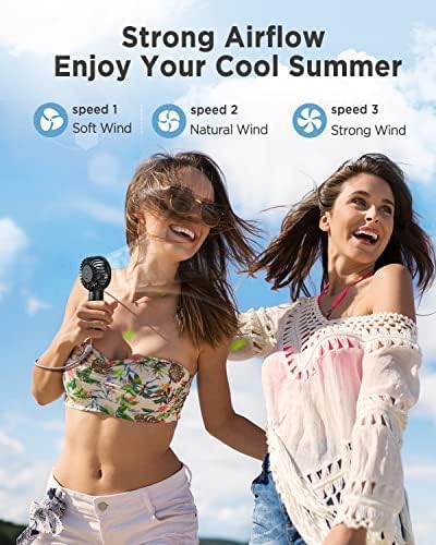 Mini Handheld Fan 3000mAh USB Rechargeable Portable Fan