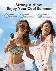 Mini Handheld Fan 3000mAh USB Rechargeable Portable Fan
