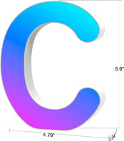 LED Letter Light USB Powered - Color Changing C