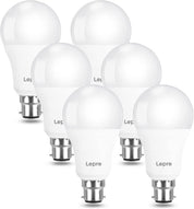 100W Equivalent B22 LED Bayonet Bulbs Warm White 2700K Pack of 6