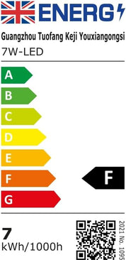 7W B22 LED Candle Bulbs – 60W Equivalent, Cool White 6000K