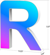 LED Letter R USB Colour Changing Light