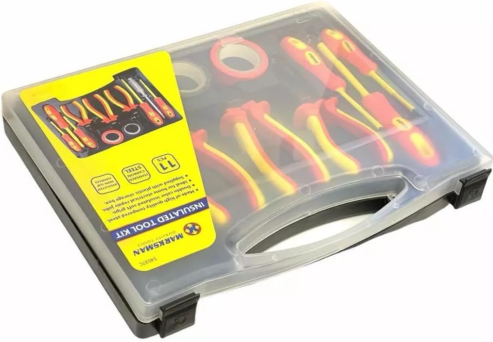 11PCS Electricians Screwdriver Set Fully Insulated with Case