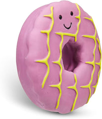 Iced Ring Biscuit Dog Toy – Durable Latex Chew Toy for Fun, Fetch & Interactive Play