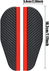 1 Pair Car Side Mirror Rain Guards – Smoke Carbon Fiber Eyebrow Covers for SUV/Truck