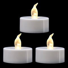 12-Pack LED Tea Lights – Flameless, Warm White, Battery Operated, 150+ Hours for Decoration