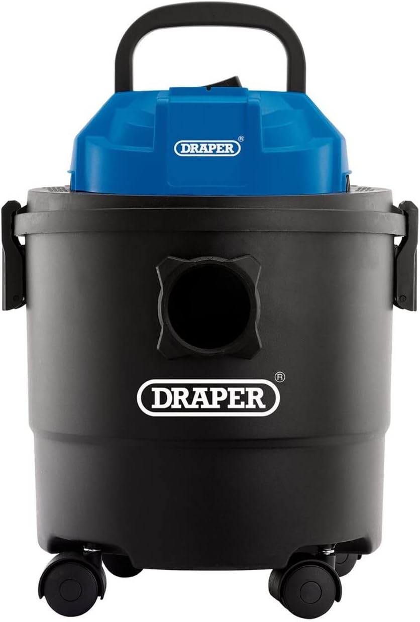 Draper 1250W 15L Wet & Dry Vacuum Cleaner | Strong Suction | Blower Function | Home, Car & Workshop Cleaning – 90107