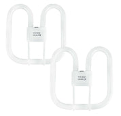2-Pack 16W GR10Q 4-Pin CFL Bulbs, Warm White 3500K, Non-Dimmable, 950LM Energy-Efficient Light for Ceiling Fixtures
