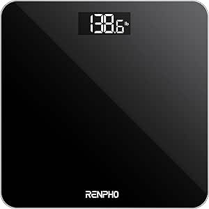Core 1S Digital Bathroom Scales – High Precision Body Weight Scale with LED Display, Step-On, Accurate Measurements in Kg/Lb/Stone
