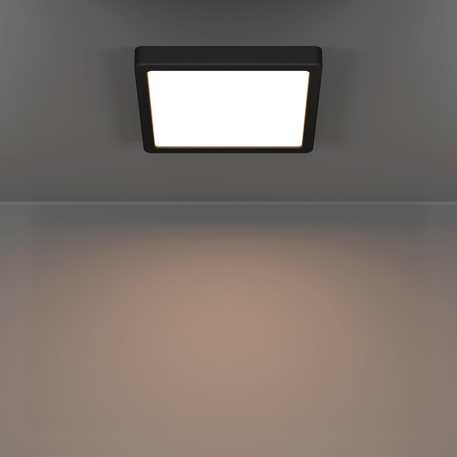 LED Ceiling Light Square, 28W 3200LM, 3 Color Temperature (3000K/4000K/6500K), IP54 Waterproof Flush Mount Light for Bathroom, Bedroom, Kitchen & Hallway