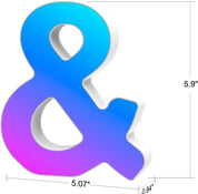 RGB LED Letter Light & USB Color Changing