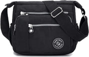 Women’s Waterproof Nylon Crossbody Bag – Lightweight Multi-Pocket Travel Tote