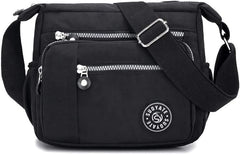 Women’s Waterproof Nylon Crossbody Bag – Lightweight Multi-Pocket Travel Tote