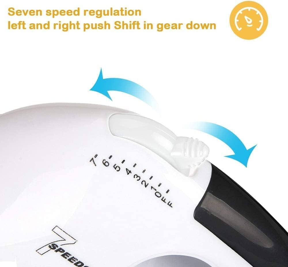 7 Speed Electric Hand Mixer with Turbo Boost – Includes 5 Stainless Steel Accessories for Cake, Dough & Bread Mixing