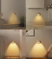 Motion Sensor Night Lights 3 Pack USB Rechargeable Indoor LED Lamps