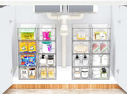 2-Pack Stackable Storage Drawers, Dustproof Cosmetic & Perfume Organizer for Home