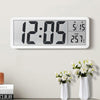 8'' LCD Digital Wall Clock with Time, Temperature & Date Display, Battery/USB Powered
