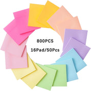 Sticky Notes 3x3 Inch, 16 Pads Multi-Color Self-Stick Note Set for Office & School