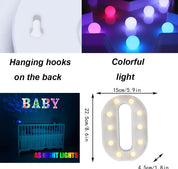 Color Changing LED Marquee Letter Light O