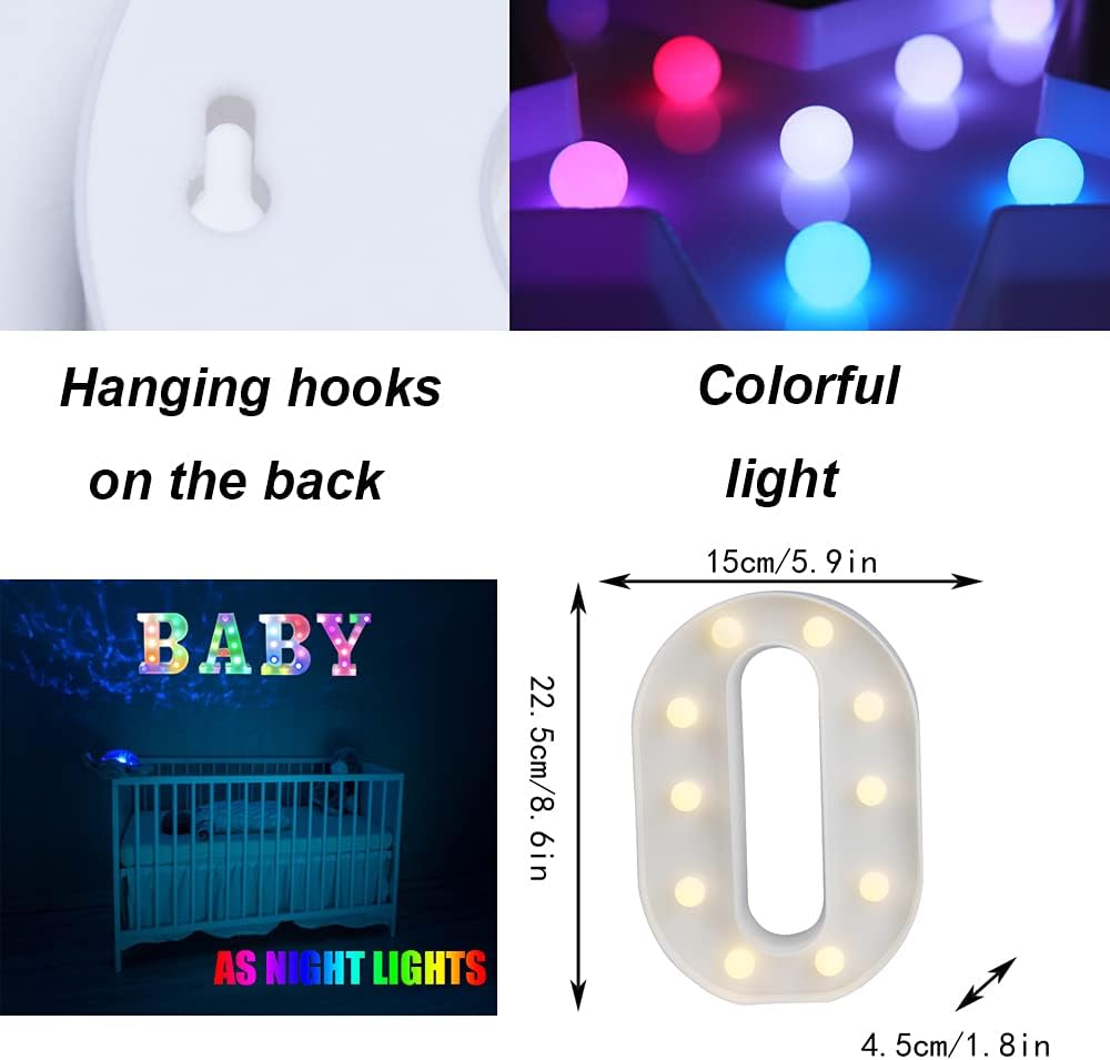 Color Changing LED Marquee Letter Light O