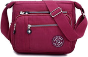 Women’s Waterproof Nylon Crossbody Bag – Lightweight Multi-Pocket Travel Tote
