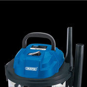 Draper 1250W 15L Wet & Dry Vacuum Cleaner | Strong Suction | Blower Function | Home, Car & Workshop Cleaning – 90107