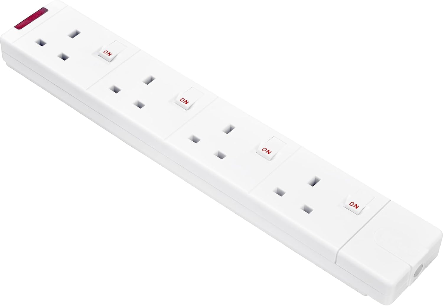 Four Socket Rewireable Trailing Socket with Individual Switches