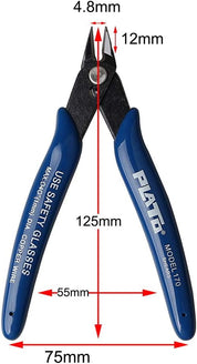 Wire Cutter, Craft Wire Precision Electrical Cable Cutter Cutting Plier Side Snips Flush Cutter Diagonal Pliers Cutting Pliers Tool for Coil Making, Home DIY Jewelry
