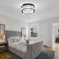 Modern Crystal LED Ceiling Light, 11.8