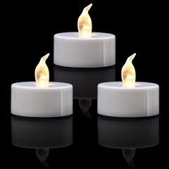 12/24/50/100/200 Pack LED Tea Lights, Flameless, Warm Yellow/Warm White, 150+ Hours Battery Operated, for Decoration (12pcs, Warm White)