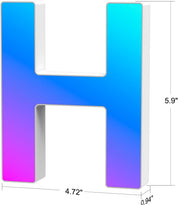 RGB LED Letter Light H USB APP Control