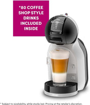Mini-Me Automatic Coffee Machine by De’Longhi Black & Arctic Grey – Compact Coffee Disc System with 15 Bar Pressure & Eco Mode