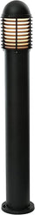 IP44 Louvred Bollard Light - 1000mm Black Garden Post Light, 9W LED ES E27 (Bulb Not Included) for Patio, Porch, Driveway