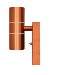 Outdoor Wall Light Dusk Till Dawn Sensor Copper Finish Stainless Steel Up and Down Shining IP65