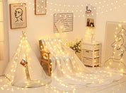 Clerance Sale -LED String Lights, Mains Powered 20 LED Star Christmas Lights with Remote Control 300cm, 8 Modes Fairy Lights for Girls Bedroom, Xmas Lights for Christmas Decoration Indoor Outdoor