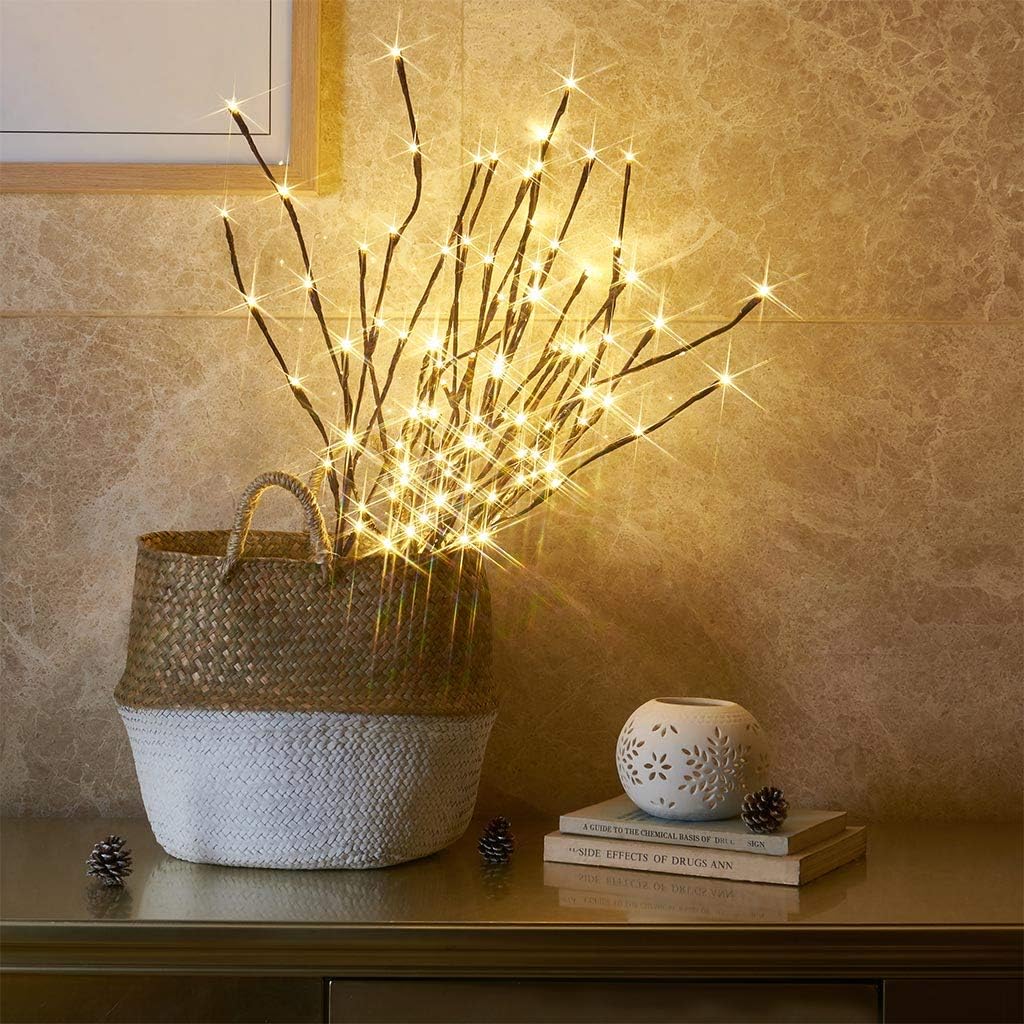 3-Pack 76cm LED Twig Branch Lights – Indoor & Outdoor Decor