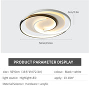 Modern 36W LED Square Ceiling Light with Remote Control