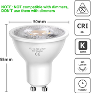 5W GU10 LED Bulb – Warm White