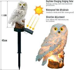 Solar Owl Garden Light Outdoor Waterproof LED Lamp