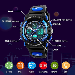 Kids Sports Digital Watch for Boys Girls Age 6-15, Gift for Children & Teens