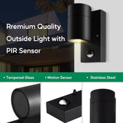 PIR Motion Sensor Wall Light