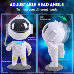 Astronaut Galaxy Star Projector Night Light - Starry Nebula Ceiling Lamp