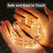 10M Plug-In Copper Fairy Lights – Warm White, Waterproof