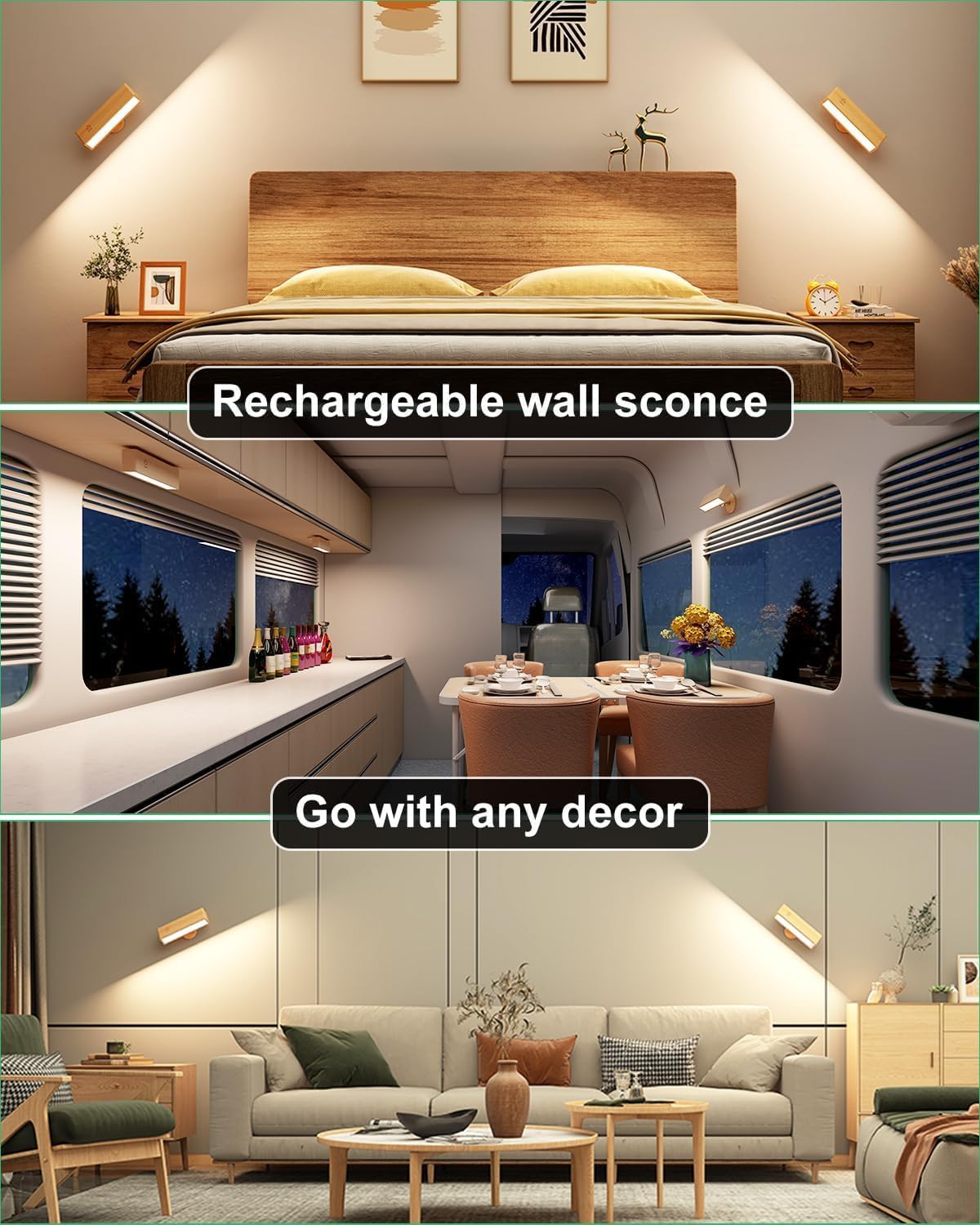 2 Pack Wall Sconces Lights