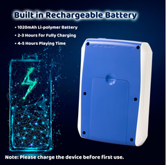 Kids Handheld Game Console with 666 Built-in Games, Rechargeable Color Screen