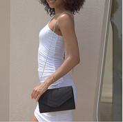 Suede Clutch Bag for Women – Elegant Evening, Shoulder & Crossbody Handbag
