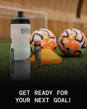 800ml Clear Sports Water Bottle – Transparent Plastic Bottle with Black Logo for Gym & Travel